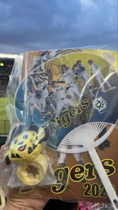 タイガース 応援グッズ トラッキーパッチバンド　うちわ　ノート
