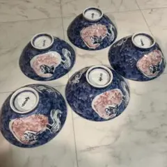 茶碗　だるま　達磨　5個セット 七転び八起き