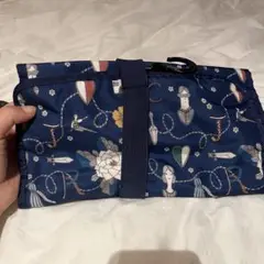 【美品】Chacott シューズケース ネイビー 花柄