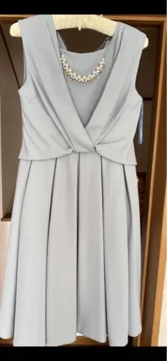 結婚式 パーティードレス 水色Mサイズ