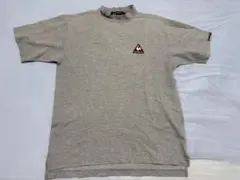 ●ルコックスポルティフ●モックネック　メンズ　半袖　Mゴルフ　グレー