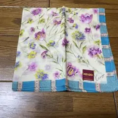 KENZO 花柄 ハンカチ