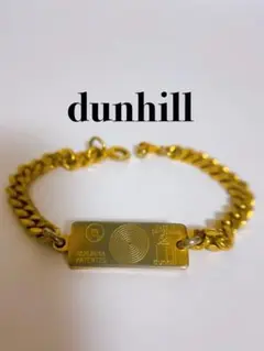 ☆美品☆ dunhill ダンヒル ブレスレット ゴールド メンズ 男女兼用 メンズ トランスミッション イエローゴールド ブレスレット