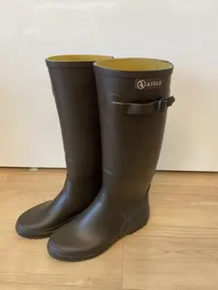 22.5cm AIGLE レインブーツ ロングブーツ エーグル 梅雨
