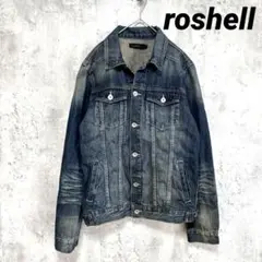 【roshell】ダメージ加工デニムジャケット Gジャン L ポケット