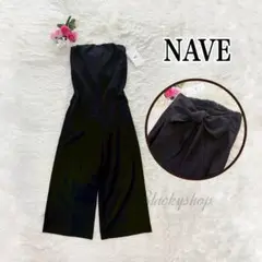 【未使用】NAVE バック リボン オールインワン ブラック 1 サロペット