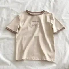 クリーム色 Tシャツ 100cm 週末プラン