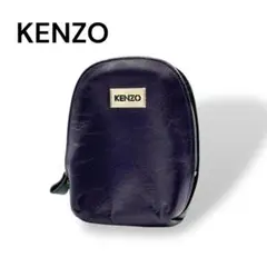 KENZO ケンゾー　ミニポーチ　レザー　パープル　I879