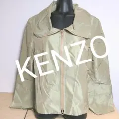 bh32. KENZO 玉虫色 ジャケット ストライプ レディースLサイズ