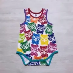 « 美品 » ヒステリックミニ テディミニ 総柄 ノースリーブ ロンパース 80