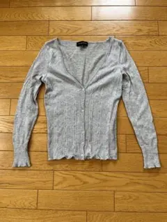 JILL STUART グレー Vネックカーディガン M