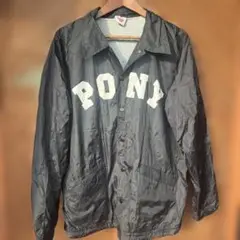 PONY ブラック　ジャケット Lサイズ　古着