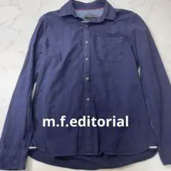 m.f.editorial メンズ 長袖シャツ ボタンダウンシャツ