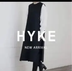 HYKE melton sleeve one-piece