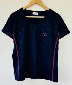 LL大きいサイズ【ディズニー】半袖Tシャツ　ミッキー　ストレッチ　スポーツウェア