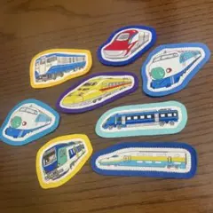 電車・新幹線ワッペン☆8枚セット