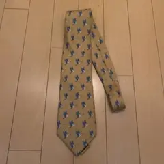 Christain Dior 鳥柄 ネクタイ ベージュ