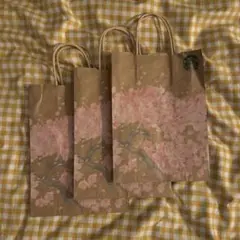 スターバックス 桜デザイン 紙袋 3枚セット