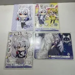 カラフルピーチどぬく トレーディングカード 4枚セット