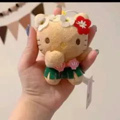 日焼けキティ　ぬいぐるみ　キーホルダー　ハワイ　ビキニ　ハローキティ