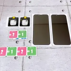 iPhone 14 プラス　ガラスフィルム カメラフィルム　2枚セット