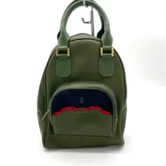 RobertadiCamerino ロベルタディカメリーノ カーキ ハンドバッグ