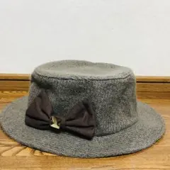 リボン付き　ハット　帽子