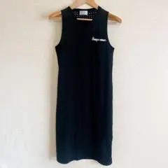 ほぼ新品⭐️ レディース ワンピース ノースリーブワンピ ポケット ブラック Ｍ