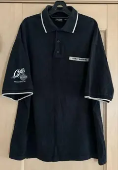 Harley-Davidson 黒ポロシャツ Chick's