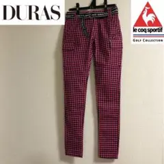 ルコックゴルフ×デュラス★ゴルフ カーゴ ストレッチ パンツピンク Sサイズ