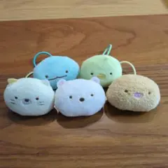 すみっコぐらし フェイスぬいぐるみヘアゴム 5個セット