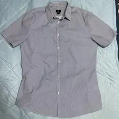 H&M メンズ半袖シャツ L ストライプ