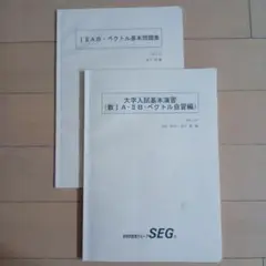 SEG 数IA・IIB・ベクトル自習編 ベクトル基本問題集 2冊セット