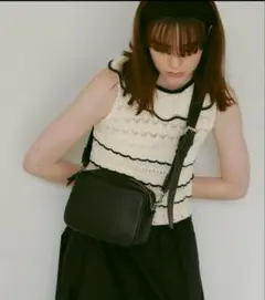 TOPKAPI トプカピ　ワイドベルト ジップ ショルダーバッグ
