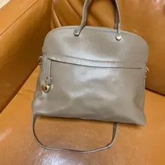 美品 FURLA フルラ パイパー ベージュ