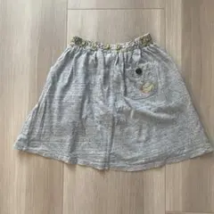 グレー フレアスカート ポケット付き　BREEZE 130cm