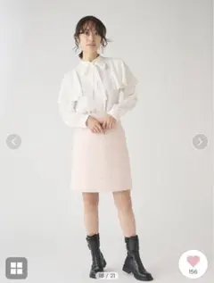 新品タグ付き♡ キルティングウール台形スカート