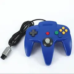 【新品互換品】NINTENDO64 ニンテンドー64 コントローラー ブルー