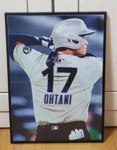 祝ドジャース大谷翔平 2024年MVP獲得！A3サイズポスターフレーム付き①