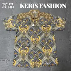 新品　KERIS fashion 柄シャツ　シャツ