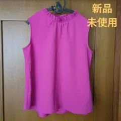 お値下げ！GU ノースリーブフリルブラウス XL 　タグ付き