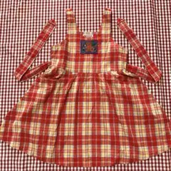 美品　ミキハウス　ワンピース　１２０　ジャンスカ　希少