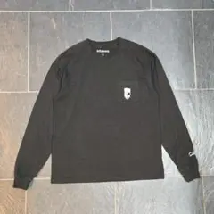 BART EMBROIDERY POCKET L/S TEE　ブラック　サイズM