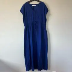 SonnyLabel Vネック 半袖 ロングワンピース　刺繍　フリーサイズ