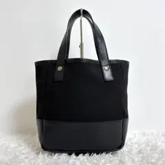 【美品】 CIVA ミニトートバッグ ハンドバッグ レザー キャンバス