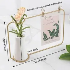 フレーム型花瓶 セラミック ホワイト