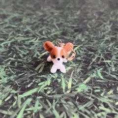伏せするパピヨンちゃん꒰ ՞•ﻌ•՞ ꒱ハンドメイドチャーム153