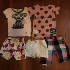 半ズボン　半袖Tシャツ　90cm〜95cm まとめ売り　５着　男の子　女の子