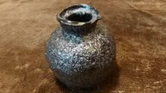 越前　花入　西浦武 古越前 越前焼 壺 丸壺 天目 釉薬 花入 西浦武 山田和 1客
