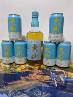 倉吉蒸留所 マツイウイスキー大山ミズナラカスク＆大山ミズナラハイボール缶6缶。